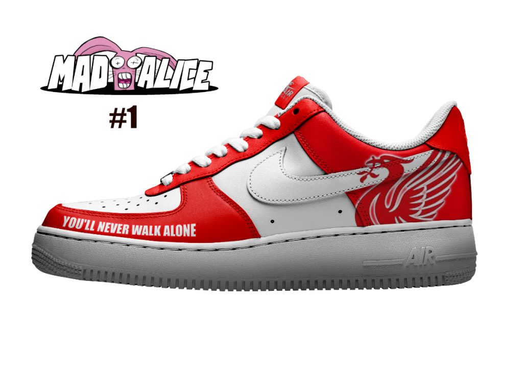 custom painted shoes liverpool fc