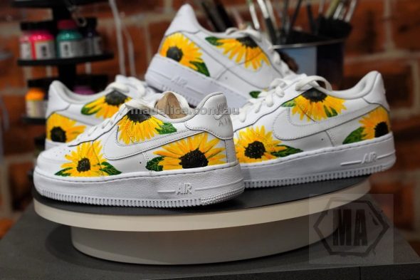sunflower custom shoes