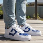 blue bandana Af1 sneakers