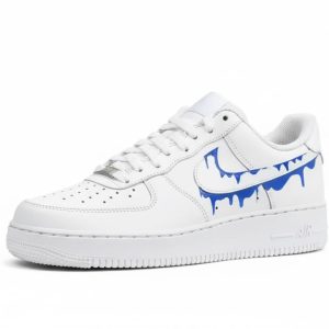 inky drippy custom nike air force 1 sneakers