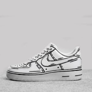 sketchy cartoon custom nike air force obe shoes