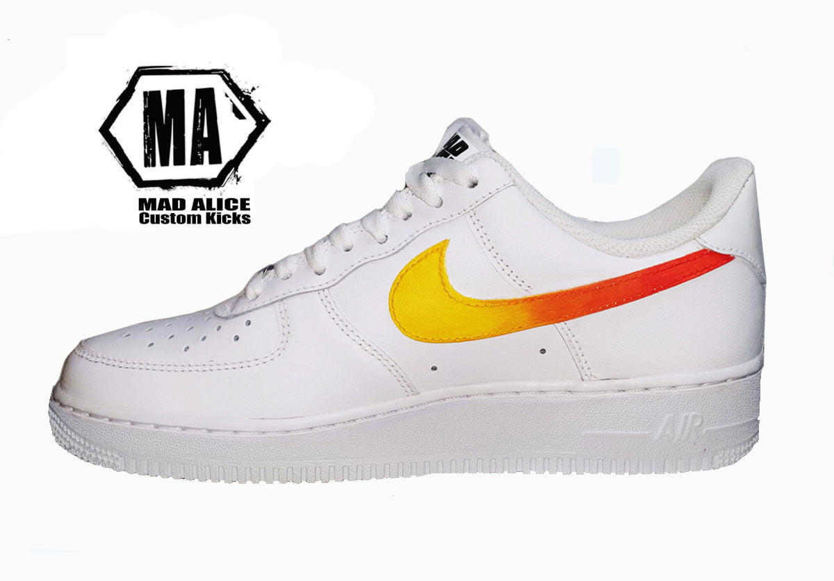 Custom painted AF1 shoes – Colour fade