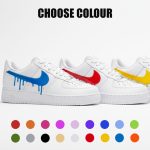 custom Nike Af1 drippy nike swoosh tick. Choose colour