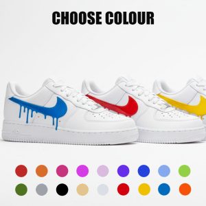 custom Nike Af1 drippy nike swoosh tick. Choose colour