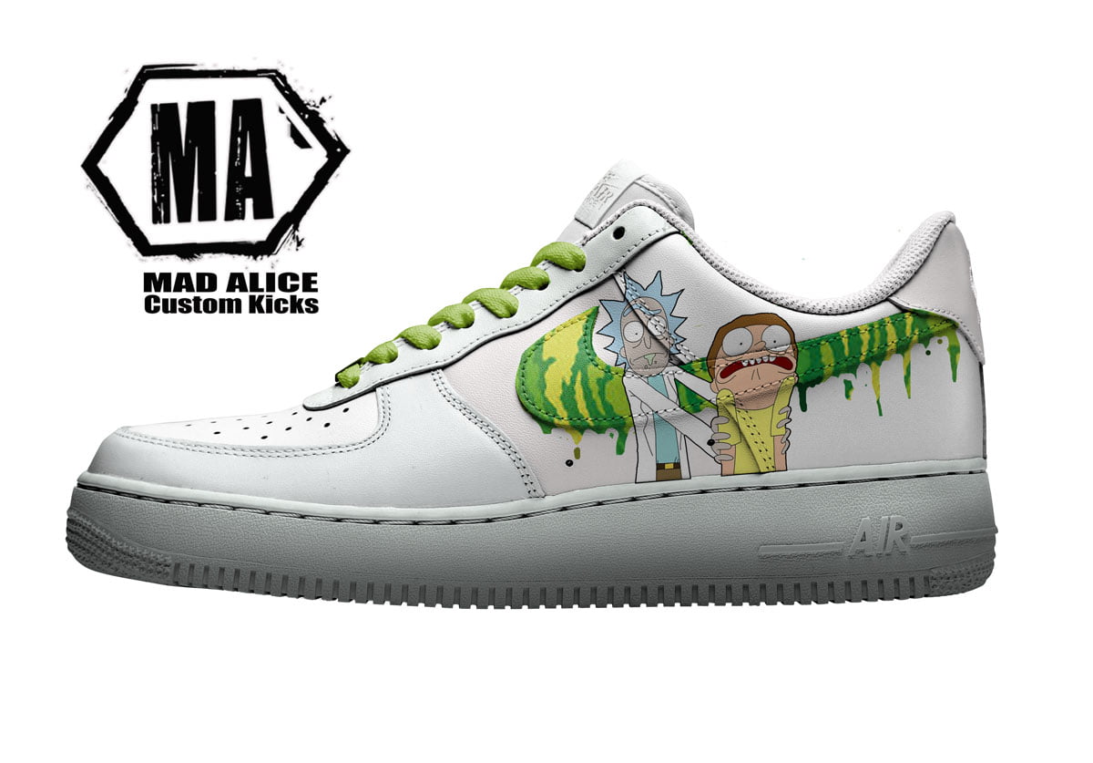 rick and morty shoes air force 1