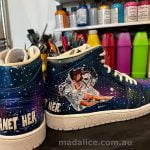 Planet girl custom shoes