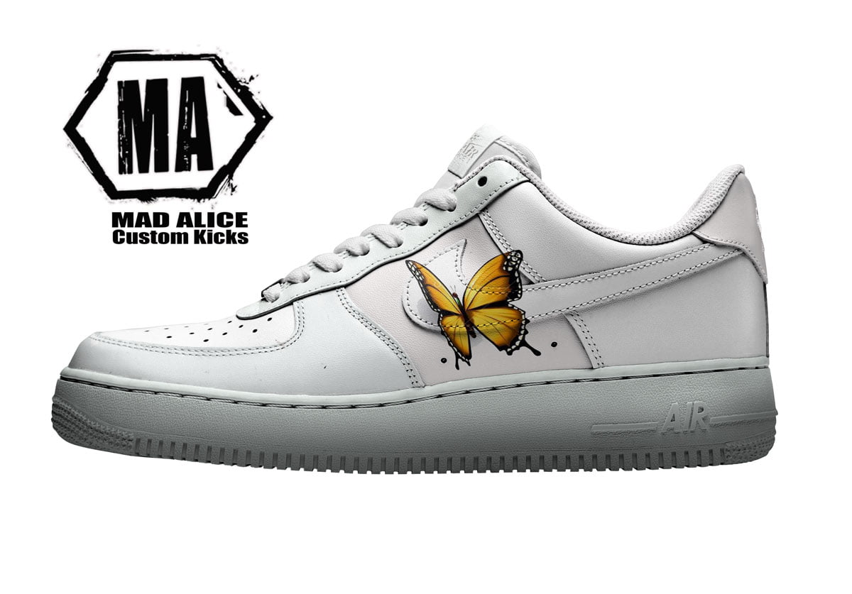 Butterfly hand painted AF1 shoes