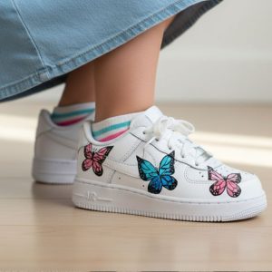kids butterfly nike af1 sneakers