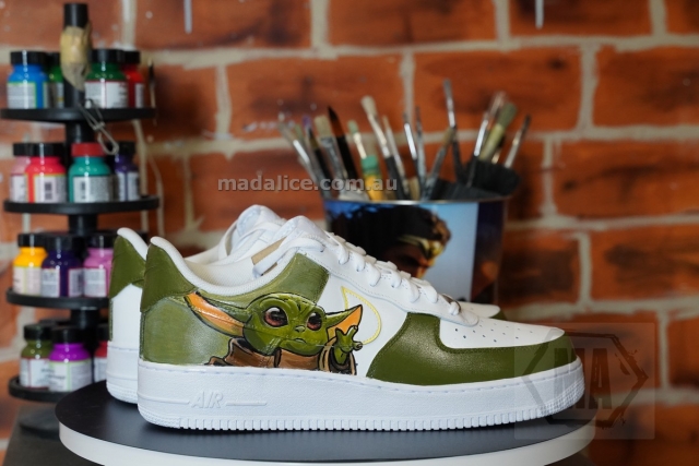 Baby Yoda custom shoes