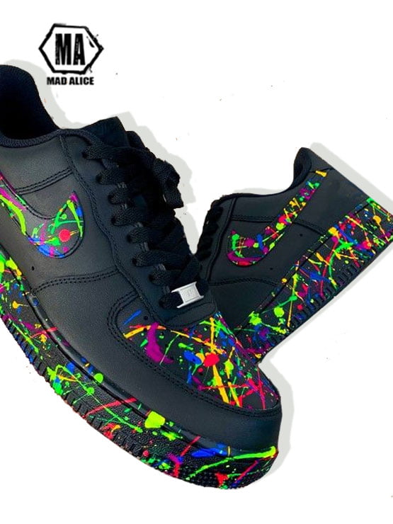 Splatter AF1 Custom Painted Shoes