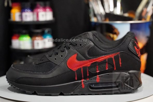 black custom air max 90