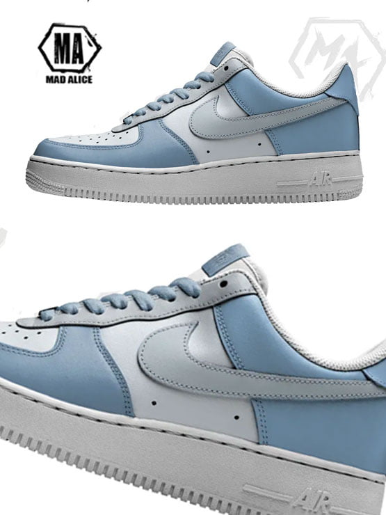 Steely Blues Custom Nike AF1