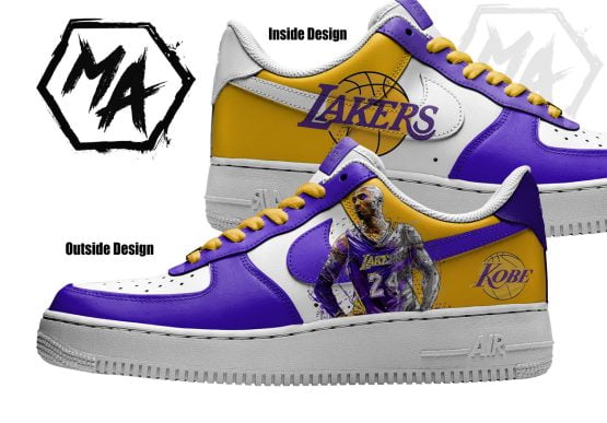 kobe Lakers Custom AF1 Shoes