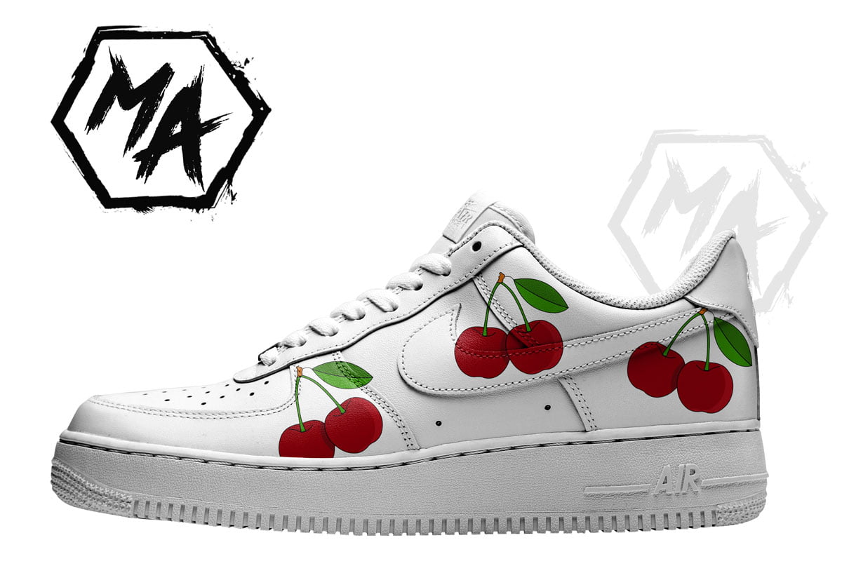 Cherries Af1 custom shoes