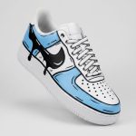 Custom drippy cartoon AF1 sneakers. pink, blue, red, yellow, black