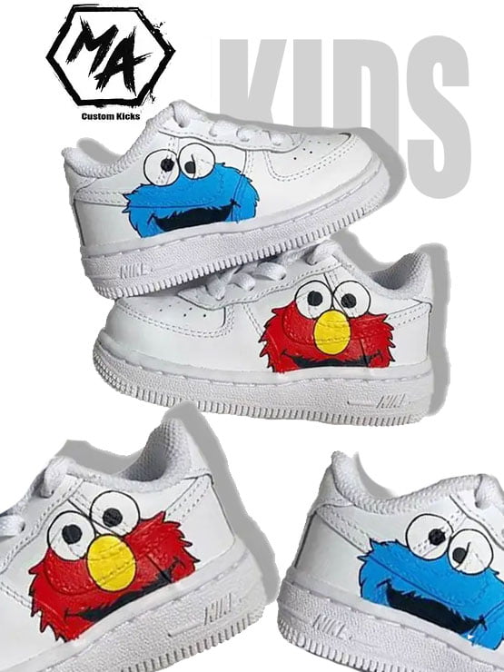 Elmo Kids Custom AF1 Cookie Shoes