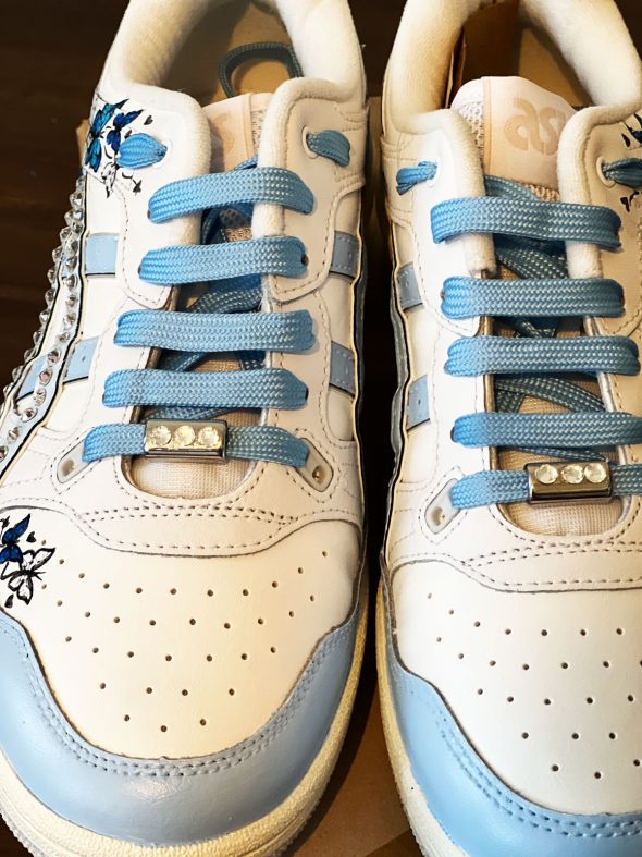 hand painted custom Asics shoes