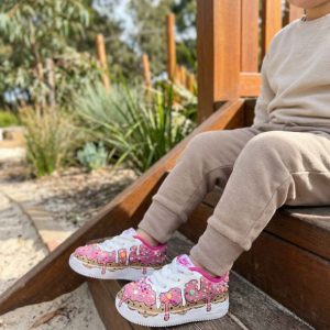 kids sprinkles custom sneakers