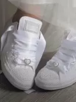 converse customised wedding shoes