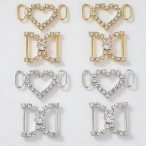 rhinestone crystal sneaker lace locks for weddings and bling