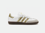 gold glitter Adidas samba custom sneakers