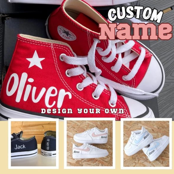 personalised shoes with your name on them