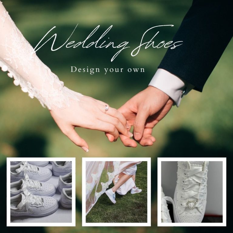 create your own custom wedding sneakers for your wedding party
