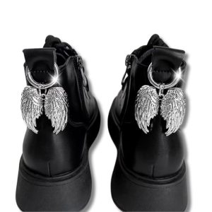 silver doc marten boot charms wings