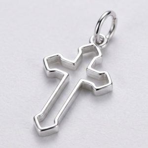 silver cross boot charm