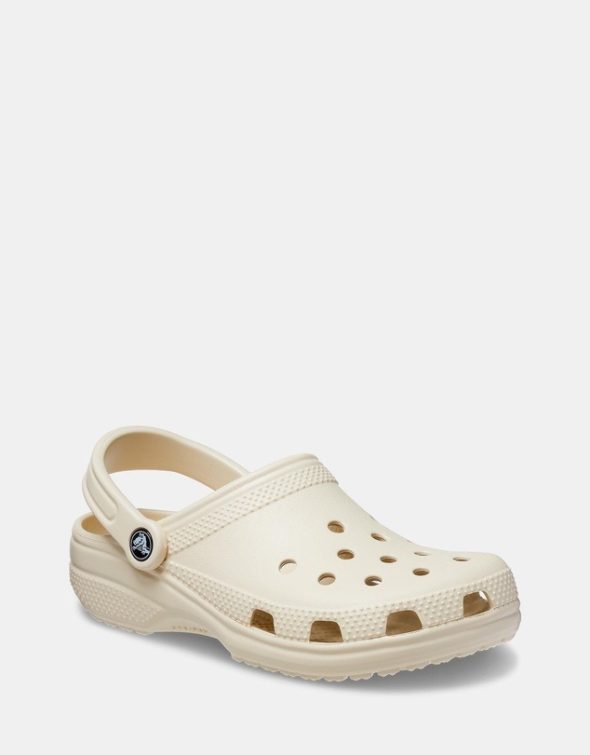 bone white clog