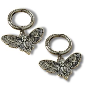 skull moth charms