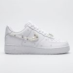 pearl covered af1 custom wedding sneakers