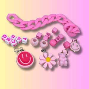 pink chains and jewelery shoes pack