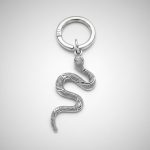 silver snake boot sneaker charm