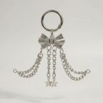 silver bow sneaker boot chanrm bracelet