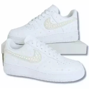 ivory pearl custom nike af1 shoes