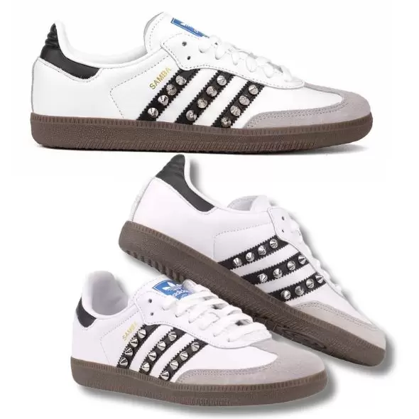 custom adidas samba studded