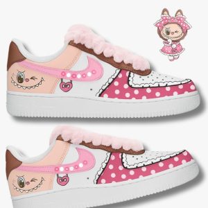 The monsters labubu in stock sneakers