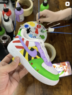 kids paint your sneaker workshop