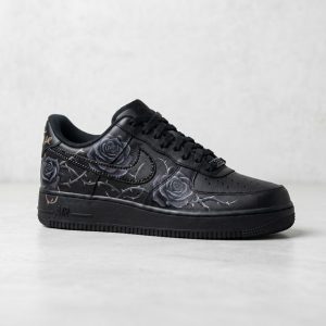 black air force one rose and thorns custom sneakers