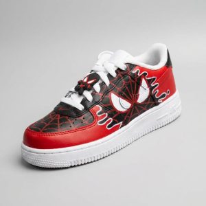 spiderman themed kids custom Nike Af1