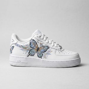 butterfly bling custom nike af1 sneakers