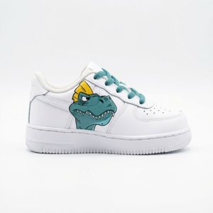 Dinosaur kids custom Nike Af1