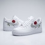 red rose crystal custom air force sneaker shoes
