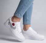 rose and crystal nike af1 shoes