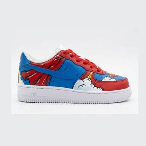 superman kids Nike Af1 sneakers hand painted