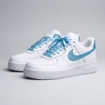 blue glitter af1 sneakers