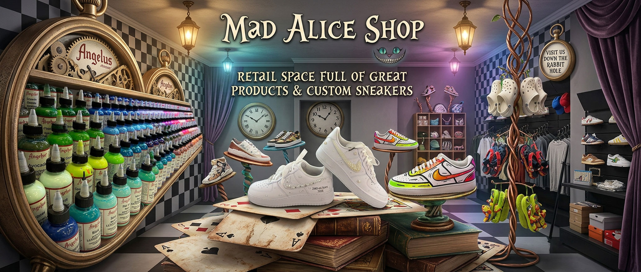 custom shoe shop, Rutherford NSW. come on in and buy custom sneakers