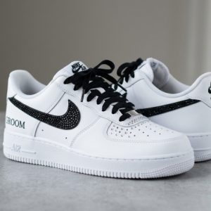 custom Nike af1 wedding sneakers for the groomS WEDDING DAY