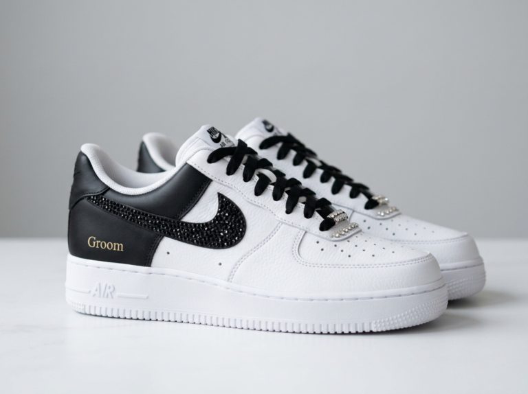 Nike af1 grooms wedding sneakers